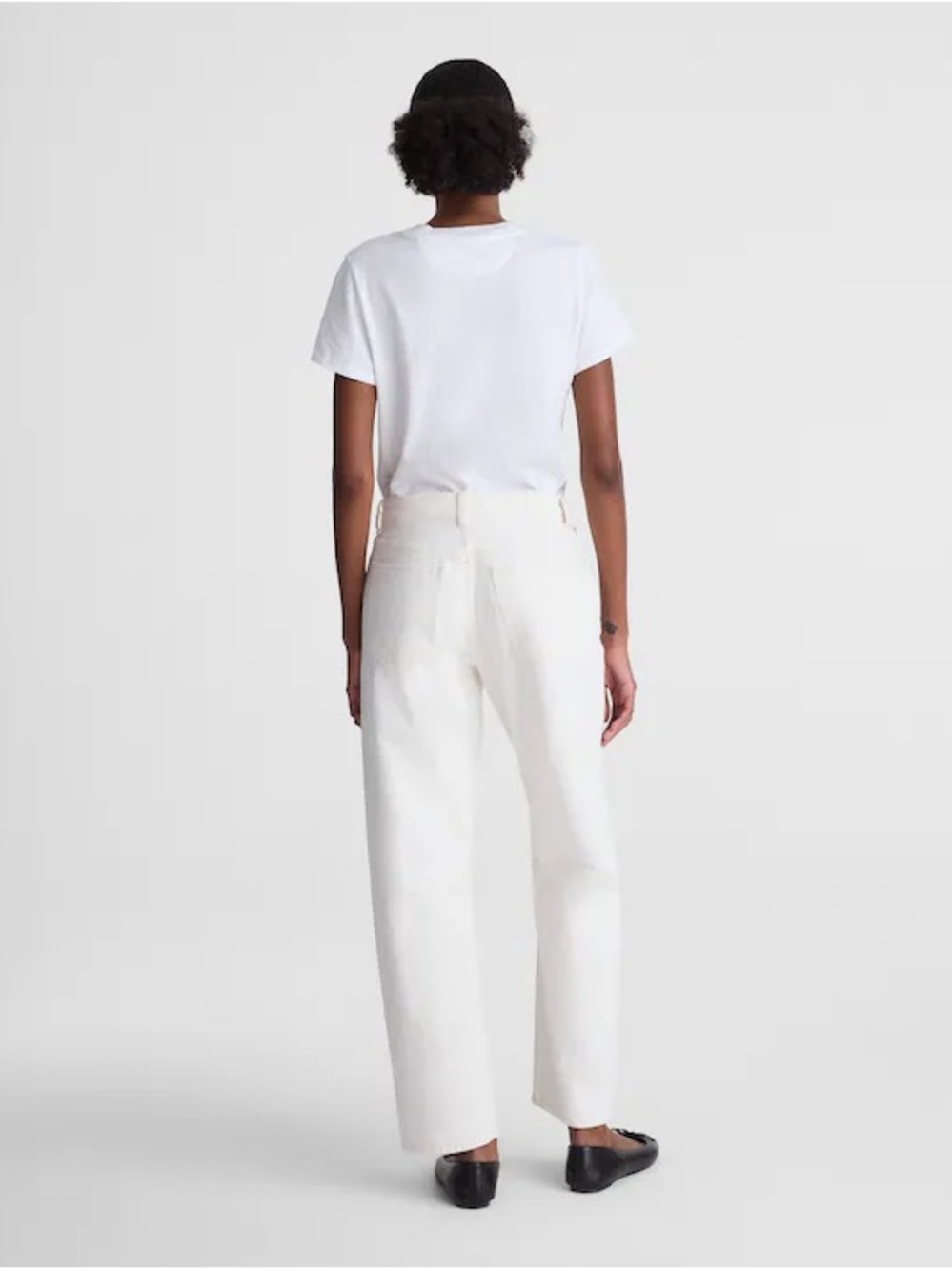 Madewell Off-White the Darted Barrel-Leg Jeans - Picture 5 of 11
